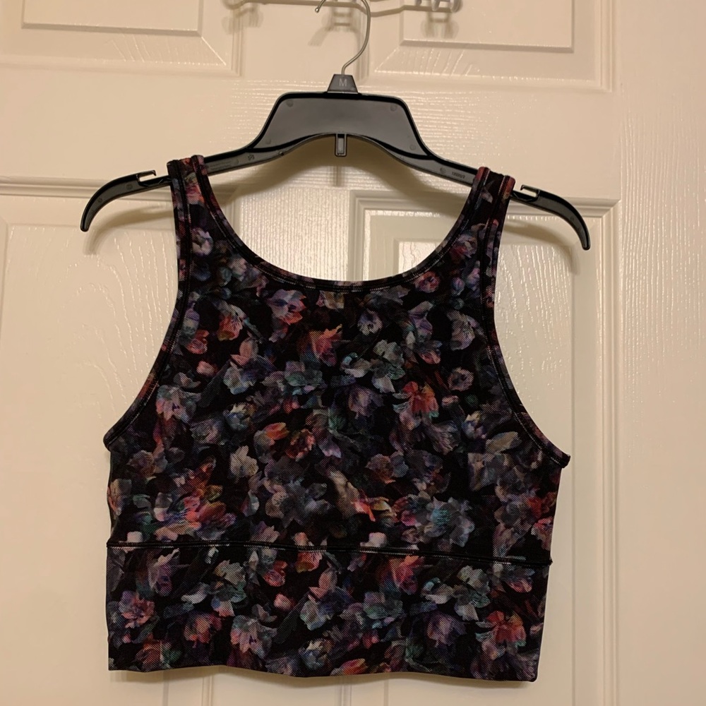 Lululemon floral crop top